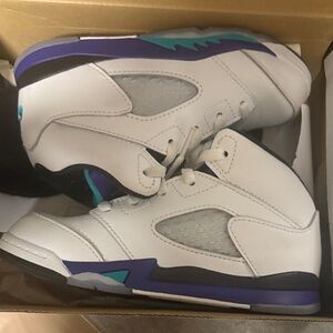 Jordan Kids Sneakers White and Purple